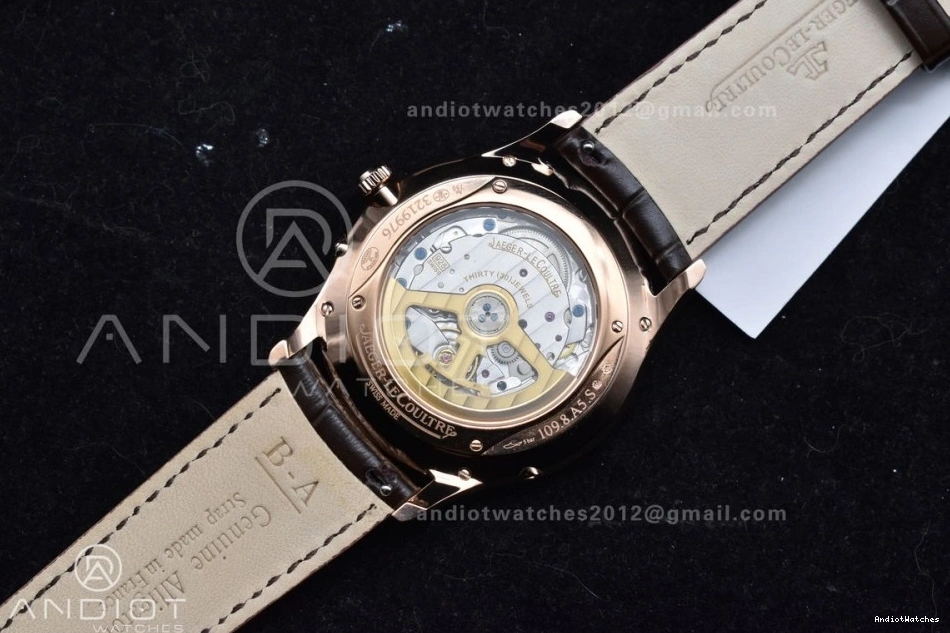 SA925 FreshLook Edition 1:1 Thin Master White Ultra Leather 908 Clone Best Moon Super on Dial APSF RG Strap Brown 0204